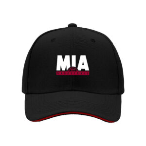 MIA Basketball Logo Men's Baseball Cap Sport Gift for Fans Holiday Present Miami Heat Style Hat