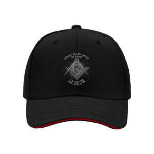 Masonic Eye All Seeing Symbol Hat From Darkness To Light Mens Baseball Cap Spiritual Gift for Birthday Christmas