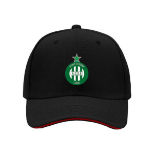 Saint Etienne ASSE Football Club Logo Men's Baseball Cap Green White Stripes Fan Gift for Soccer Lovers Christmas Holiday Present