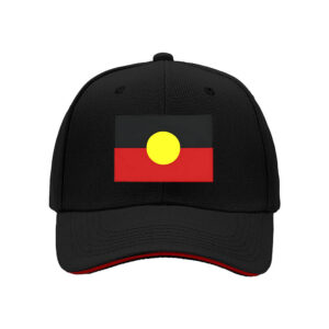 Aboriginal Flag Print Men's Baseball Cap Australia Day Gift for Indigenous Culture Lovers Outdoor Wear