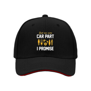 Just One More Car Part I Promise Mens Baseball Cap Automotive Enthusiast Gift for Father's Day or Birthday