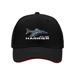AV-8B Harrier Jet Fighter Plane Military Aircraft Design Men's Baseball Cap Aviation Enthusiast Gift for Veterans Day