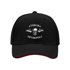 Avenged Sevenfold Skull Bat Wing Logo Men's Baseball Cap Rock Metal Band Gift for Halloween Christmas Birthday