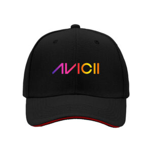 Avicii Logo Print Men's Baseball Cap Music Festival Gift for EDM Fans Summer Outdoor Party Hat
