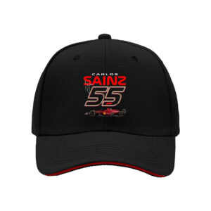 Carlos Sainz 55 F1 Racing Car Design Men's Baseball Cap Gift for Formula 1 Fans Birthday Christmas Present