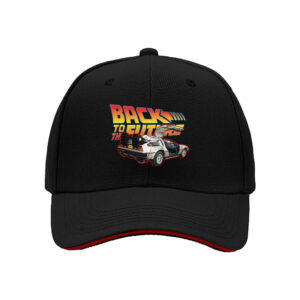 Back to the Future DeLorean Men's Baseball Cap Time Travel Movie Fan Gift for Halloween Christmas Birthday