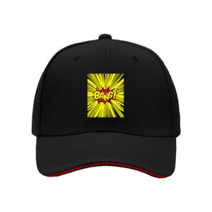 Bang Explosion Comic Print Mens Baseball Cap Gift for Birthday Christmas Party Fans and Superheroes Lovers