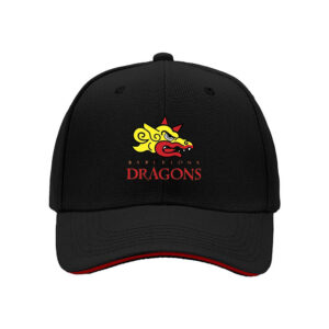 Barcelona Dragons Yellow Dragon Head Logo Men's Baseball Cap for Sports Fans Holiday Gift
