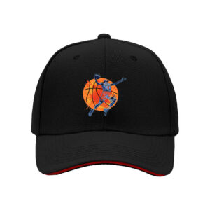 Basketball Player Jump Shot Design Men's Baseball Cap Sports Fan Gift for Basketball Lovers Holiday Present