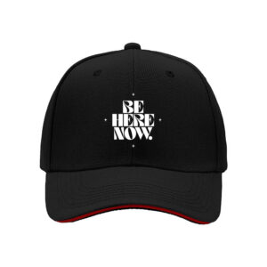 Be Here Now Mens Baseball Cap Mindful Living Gift for Him Yoga Meditation Holiday Present Awareness Zen Style Hat