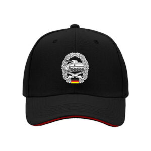 German Army Tank Emblem Baseball Cap Military Style Men's Hat for Veterans Day Gift and Outdoor Enthusiasts