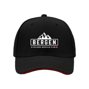 Bergen Outdoor Mountain Club Hat Men's Baseball Cap Hiking Camping Gift for Father's Day Norway Adventure
