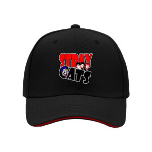 Stray Cats Band Logo Men's Baseball Cap Rockabilly Punk Gift for Music Fans Christmas Holiday Present