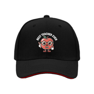 Best Teacher Ever Apple Cartoon Hat for Men Teachers Gift Birthday Christmas Holiday Present
