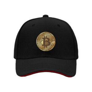 Bitcoin Logo Print Baseball Cap for Men Crypto Enthusiasts Gift for Christmas and Birthday