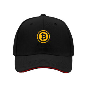 Bitcoin Logo Baseball Cap Men Crypto Gift for Bitcoin Enthusiasts Holiday Present for Tech Lovers