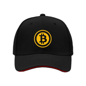 Bitcoin Logo Print Men's Baseball Cap Casual Streetwear Gift for Cryptocurrency Enthusiasts Christmas Holiday Present