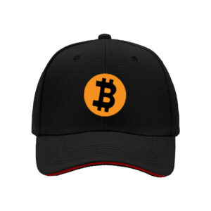Bitcoin Logo Print Baseball Cap for Men Crypto Enthusiasts Perfect Gift for Halloween and Christmas