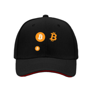 Bitcoin Logo Print Baseball Cap for Men Crypto Enthusiasts Perfect Gift for Halloween and Christmas