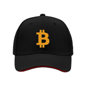 Bitcoin Logo Print Baseball Cap for Men Crypto Enthusiasts Perfect Gift for Halloween Christmas Tech Lovers