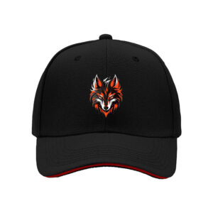 Fox Head Logo Baseball Cap for Men Outdoor Adventure Gift for Christmas and Birthday