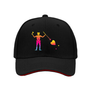 Rainbow Cupid Man Hat for Men Valentine's Day Gift Fashion Baseball Cap Streetwear Party Outfit Love Heart Design