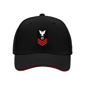 US Navy Eagle Anchor Rank Patch Men's Baseball Cap Military Style Gift for Veterans Memorial Day Fourth of July