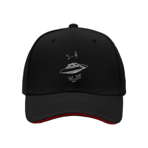 S-4 Sport Model UFO Flying Saucer Design Men's Baseball Cap Sci-Fi Fan Gift for Halloween Christmas