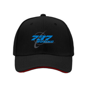 Boeing 737 Logo Men's Baseball Cap Aviation Gift for Pilots and Flight Enthusiasts Perfect for Christmas and Birthday
