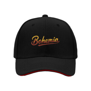 Bohemia City Skyline Baseball Cap for Men Travel Gift Holiday Souvenir Bohemian Style Hat European Adventure Present