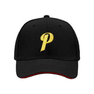 Yellow P Letter Logo Men's Baseball Cap Streetwear Gift for Father's Day Birthday Holiday