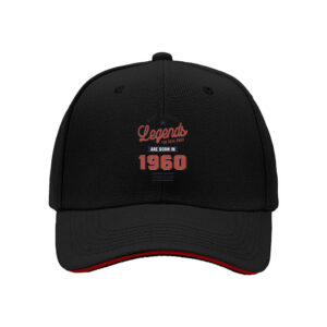 Legends Born in 1960 Limited Edition Mens Baseball Cap Birthday Gift for Men Vintage Style Hat
