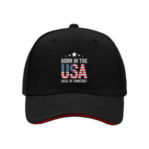 Born in the USA Made in Tennessee Patriotic Baseball Cap for Men 4th of July Independence Day Gift