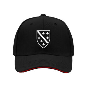Fleur de Lis Shield Design Men's Baseball Cap for French Heritage Lovers, Perfect Gift for St. Patrick's Day and Easter