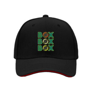 Box Box Box Wheel Design Mens Baseball Cap Urban Streetwear Gift for Car Enthusiasts Birthday Christmas Holiday Present