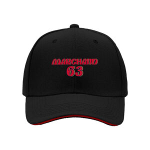 Marchand 63 Hockey Jersey Style Cap Men's Baseball Hat Gift for Fans Sports Team Birthday Christmas Present