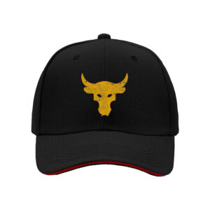 Yellow Bull Head Logo Baseball Cap for Men Outdoor Adventure Gift for Father's Day Birthday