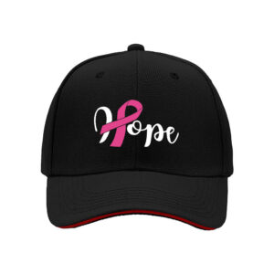 Pink Ribbon Hope Breast Cancer Awareness Men's Baseball Cap Gift for Mother's Day or Christmas