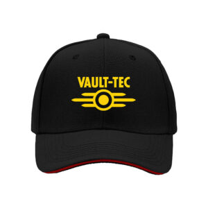 Vault Tec Logo Baseball Cap Men's Retro Fallout Style Gift for Fans Halloween Birthday Present