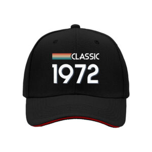 Classic 1972 Vintage Year Men's Baseball Cap Birthday Gift for Him Retro Style Dad Hat Perfect for 50th Anniversary Celebration