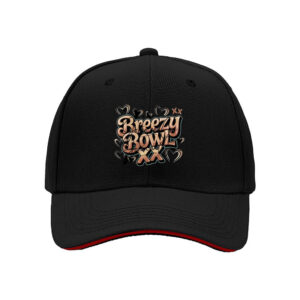 Breezy Bowl XX Love Hearts Baseball Cap for Men Valentine's Day Gift Fashion Statement Hat