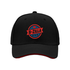 B-Zilla YouTube Logo Baseball Cap Men's American Flag Style Hat for Fans Gift Idea for Independence Day 4th of July