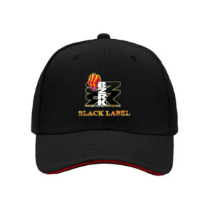 Black Label BZRK Records Logo Men's Baseball Cap Streetwear Hip Hop Gift for Music Fans Christmas Birthday Present