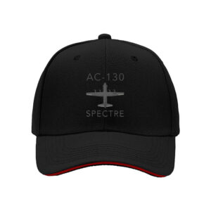 AC-130 Spectre Aircraft Mens Baseball Cap USAF Military Gift for Veterans and Aviation Enthusiasts Holiday Present
