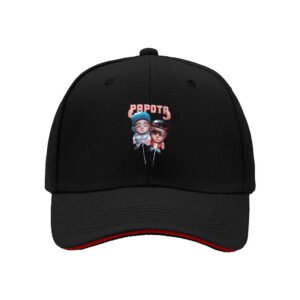 Papota Ski Duo Caricature Hat Winter Sports Gift for Men Christmas Holiday Party Fun Accessories